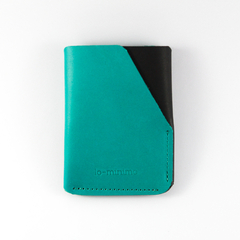 Billetera Boston Aqua/Negro