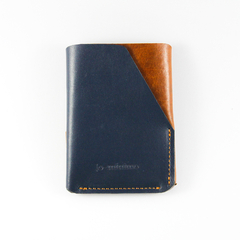 Billetera Boston Azul/Marrón