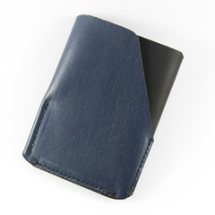 Billetera Boston Negro/Azul - lo-mínimo