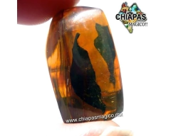 Ámbar Amarillo con Hoja #010 en internet