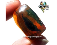 Ámbar Amarillo con Hoja #010 - Chiapas Mágico