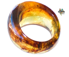 Anillo De Ámbar Auténtico Paisaje Tierra #10.5 (M5) - comprar en línea
