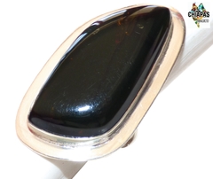 Anillo De Ámbar Rojo Rústico & Plata Ley #8 (AR55) en internet