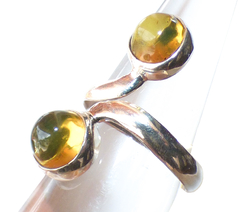 Anillo Ajustable de Ámbar & Plata 925 (DPL2) - comprar en línea
