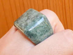 Anillo Cuadro Jade de Guatemala #12 en internet