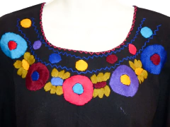 Blusa Mod029 Negra/Multicolor #005 (M)