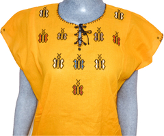Blusa Mod048 Amarillo/Mariposas (M)