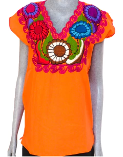 Blusas Zinacantán Flores/Multicolor (REMATE) - comprar en línea