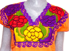 Blusas Zinacantán Flores/Multicolor (REMATE) en internet