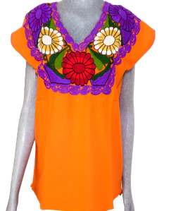 Blusas Zinacantán Flores/Multicolor (REMATE) - Chiapas Mágico