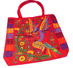 Bolsa Grande con Bordado "Colibrí Maya" - comprar en línea