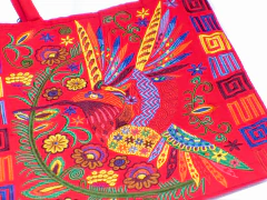 Bolsa Grande con Bordado "Colibrí Maya" en internet