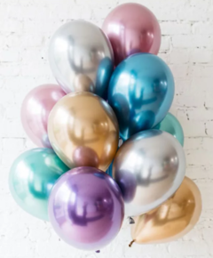 Paquete con 50 Globos Metálicos (12 Pulgadas)