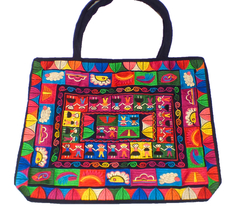 Bolsa Grande Bordada "Infancia Mexicana" en internet