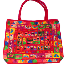 Bolsa Grande Bordada "Infancia Mexicana" - tienda en línea