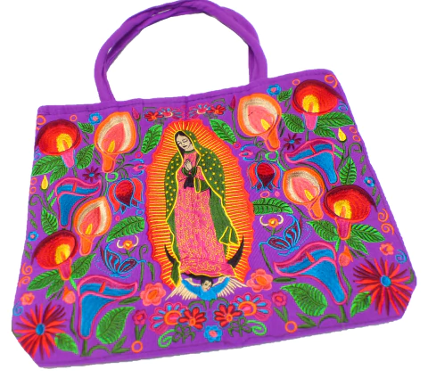 Bolsa Grande Bordado "Virgen de Guadalupe" - comprar en línea