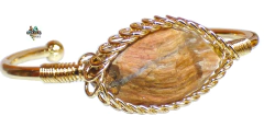 Brazalete Con Ojo de Tigre Natural & Aleación De Zinc - comprar en línea