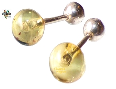 Broqueles De Ámbar & Plata para bebé