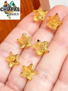 Broqueles Estrellas de Ámbar & Acero Inoxidable - comprar en línea