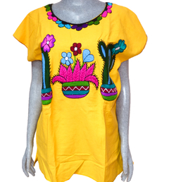 Blusa Cactus Amarilla #001 (Talla L)