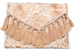 Carterones "Flores" con Pompones Blanco Lino & Ivory (Varios Modelos)