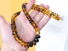 Collar Con Donas De Ámbar Auténtico & Plata Ley (DN2) - Chiapas Mágico