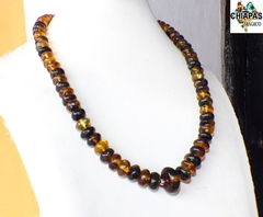 Collar con Donas De Ámbar & Plata Ley (Varias Tonalidades) - comprar en línea