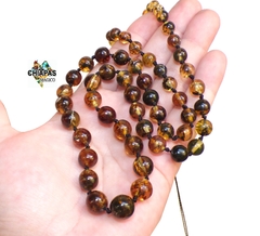Collar Con Esferas De Ámbar & Nuditos 60 CM (6 MM - 1 CM) - Chiapas Mágico