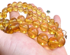 Imagen de Collar De Esferas de Ámbar & Plata Ley (Excelente Calidad)