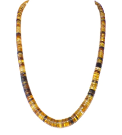 Collares con Pucas de Ámbar Auténtico & Tejido Ajustable (MG1) - Chiapas Mágico