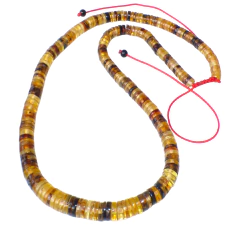 Collares con Pucas de Ámbar Auténtico & Tejido Ajustable (MG1) - tienda en línea