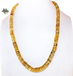 Collar Pucas de Ámbar Amarillo & Tejido Ajustable (YLW) - comprar en línea