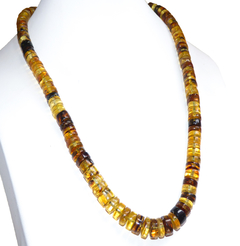 Collar Tejido con Pucas de Ámbar Auténtico