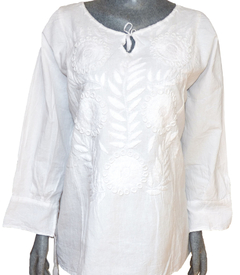 Blusa Consuelo Blanca/Blanco #014 (XL)