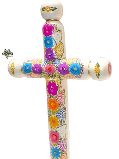 Imagen de Cruz de Pedestal Chiapa de Corzo Laca (50 CM)