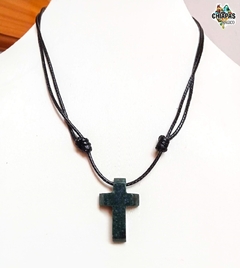 Exclusivo Dije con Cruz de Jade Verde de Guatemala #003 - comprar en línea
