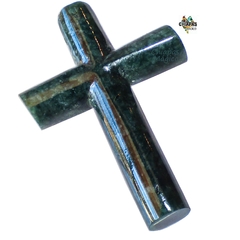 Exclusivo Dije con Cruz de Jade Verde de Guatemala