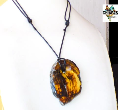 Dije de Ámbar Diseño Rustico & Perforación Central (PFC4) en internet