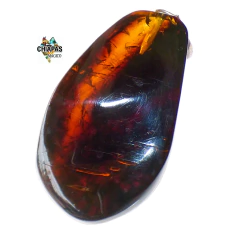 Dije De Ámbar Rojizo & Plata Laminada (RJZ1) - comprar en línea