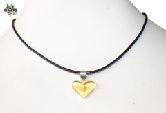 Dije Corazón De Ámbar & Plata Laminada - comprar en línea