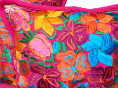 Fundas para cojín Fucsia & Flores #001 (Par) - comprar en línea