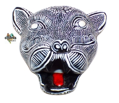 Cabeza De Jaguar Barro Decorativo Pared (ML2)