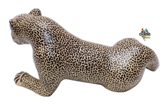 Jaguar De Barro Decorativo Beige (60 CM) - Chiapas Mágico