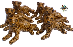 Jaguar de Barro Mantequilla & Negro (19 CM) - comprar en línea