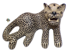 Jaguar de Barro Decorativo Beige (GH1)