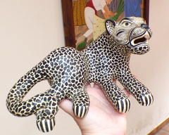 Jaguar de Barro Decorativo Beige (GH1) - comprar en línea