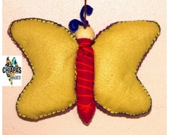 Mariposa de Fieltro Bordada a mano #005 - comprar en línea