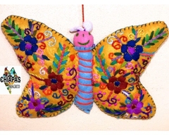 Mariposa de Fieltro Bordada a mano #001