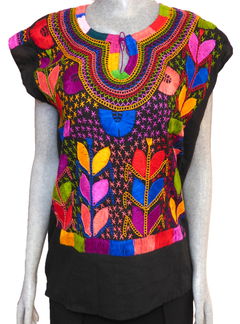 Blusa Milpa Negra/Multicolor #024 (S)