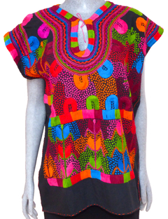 Blusa Milpa Negra/Multicolor #001 (L)